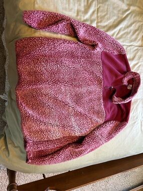 Athletic Works Pink Plush Half-Zip Sherpa Pullover